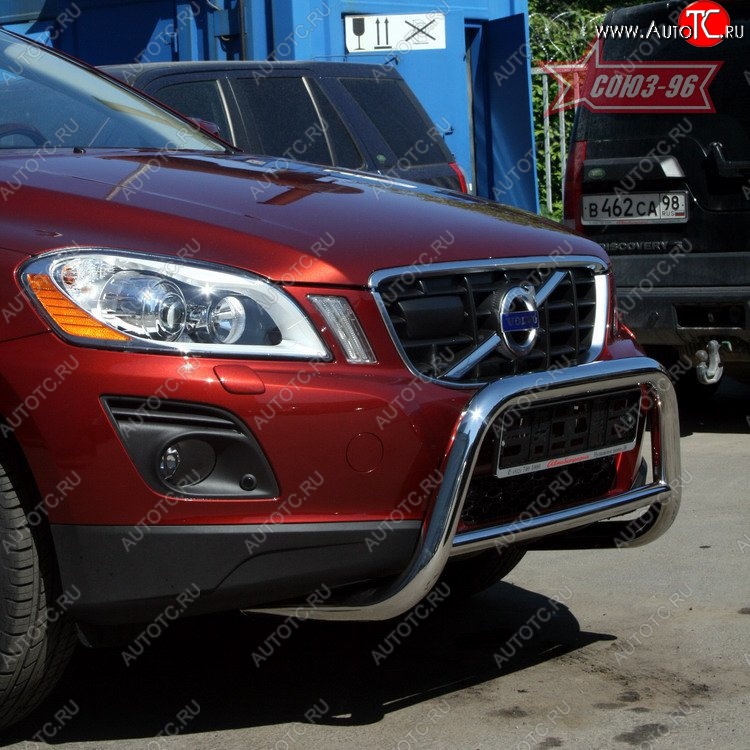 12 914 р. Защита переднего бампера Souz-96 (d60) Volvo XC60  дорестайлинг (2008-2013)  с доставкой в г. Кемерово