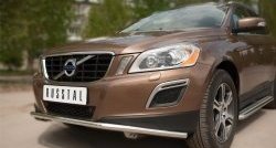 15 249 р. Одинарная защита переднего бампера диаметром 42 мм SLITKOFF  Volvo XC60 (2008-2013)  дорестайлинг  с доставкой в г. Кемерово. Увеличить фотографию 2