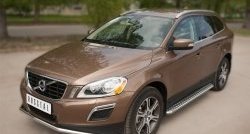 15 249 р. Одинарная защита переднего бампера диаметром 42 мм SLITKOFF  Volvo XC60 (2008-2013)  дорестайлинг  с доставкой в г. Кемерово. Увеличить фотографию 4