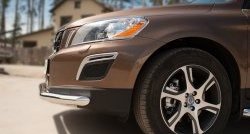 16 499 р. Одинарная защита переднего бампера диаметром 63 мм SLITKOFF  Volvo XC60 (2008-2013)  дорестайлинг  с доставкой в г. Кемерово. Увеличить фотографию 3