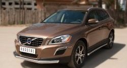 16 499 р. Одинарная защита переднего бампера диаметром 63 мм SLITKOFF  Volvo XC60 (2008-2013)  дорестайлинг  с доставкой в г. Кемерово. Увеличить фотографию 4