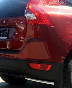 Защита заднего бампера из боковых уголков Souz-96 (d42) Volvo XC60  дорестайлинг (2008-2013)