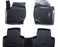 Комплект ковриков в салон (5-местн.) Aileron 4 шт. (полиуретан, покрытие Soft) Volvo XC90  C (2002-2014) дорестайлинг, 1-ый рестайлинг, 2-ой рестайлинг