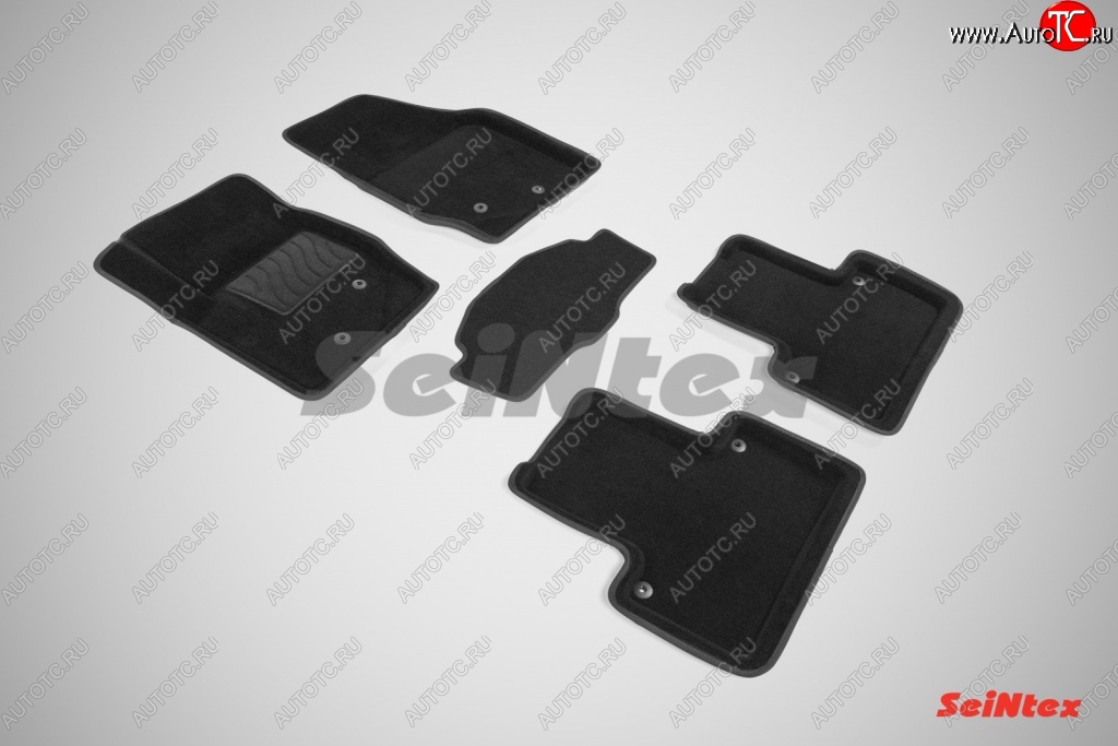 5 699 р. Износостойкие коврики в салон 3D VOLVO XC-90 черные (компл)  Volvo XC90  C (2002-2014) дорестайлинг, 1-ый рестайлинг, 2-ой рестайлинг  с доставкой в г. Кемерово