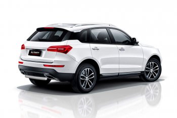 Защита заднего бампера Slitkoff (короткая, d57 мм) Zotye Coupa  B11F (2019-2021) (Сталь с полимерным покрытием. Цвет: серебристый)