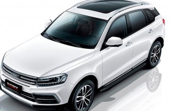 13 349 р. Пороги алюминиевые Slitkoff  Zotye Coupa  B11F (2019-2021) (Optima Black )  с доставкой в г. Кемерово. Увеличить фотографию 3