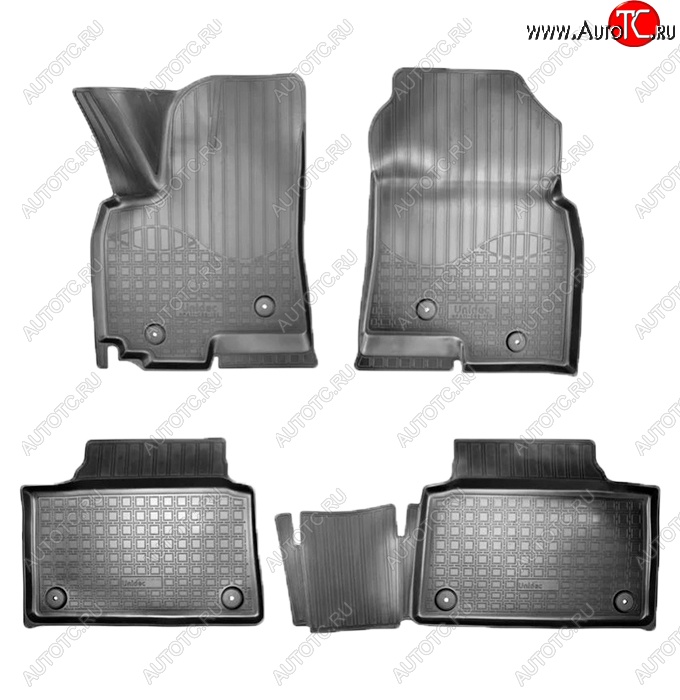2 769 р. Коврики салонные Noplast (3D)  Zotye Coupa  B11F (2019-2021) (Черные)  с доставкой в г. Кемерово