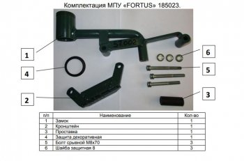 10 599 р. Замок КПП FORTUS АТ+  Zotye T600 (2014-2021)  с доставкой в г. Кемерово. Увеличить фотографию 3